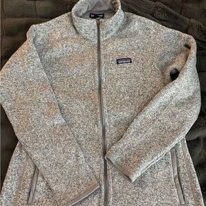 Patagonia Heathered Gray Zip-Up Fleece